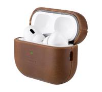 Belemay Handcrafted Crazy Horse Leather Case for AirPods Pro 3rd Gen (2025), Vintage Aesthetic, Two-Tone Effect, Unique Patina, Compatible with MagSafe, Compatible with Airpods Pro 3, Vintage Brown