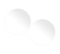beler 2Pcs Car Interior Clear Transparent TPU Engine Ignition Start Stop Switch Push Button Sticker Cover Trim Invisible Protective Film Accessories