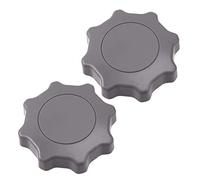 beler 2Pcs Grey Seat Adjustment Turning Knob 1J0881671F