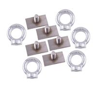 beler 5 x M8 T Bolt Eye Nut Tie Down Kit Compatible with Rhino Thule Pro Yakima Roof Rack T & C Channel