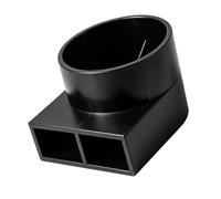beler Black 55mm Warm Heater Airflow Air Vent Outlet Deflector Adapter compatible for Truma Vans Caravans Boats RV