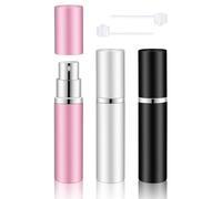 BELEVO Travel Perfume Atomiser Bottle Set - 3 Portable 5ml Mini Spray Bottles for Aftershave, Pocket, Handbag - Refillable Must-Have