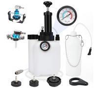 BELEY Brake Bleeder Kit - 3L Brake Fluid Bleeder with Manual Vacuum Pump & 1L Bottle, 5 Master Cylinder Adapters, Compatible with All Vehicles