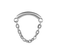 BelezaDosas G23 Titanium Labret Studs Threadless Push-in Labret Press Fit 16G Cluster Helix Lobe Conch Tragus Push Back Piercing Jewelry, Titanium, Cubic Zirconia