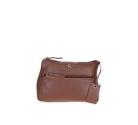 'Belfast' Compact Zip-Closure Leather Crossbody Bag Ashwood Leather Light Brown One Size