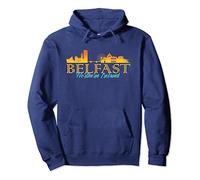 Belfast Contemporary City Skyline Graphic Pullover Hoodie