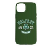 Belfast Northern Ireland Irish Heritage Shamrock Celtic Case for iPhone 15 Plus