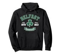 Belfast Northern Ireland Irish Heritage Shamrock Celtic Pullover Hoodie