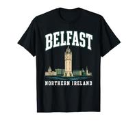 Belfast Northern Ireland Irish Travel Albert Memorial Clock Value Graphic T-Shirt