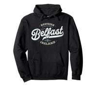 Belfast Northern Ireland - Vintage Retro City Travel Capital Pullover Hoodie
