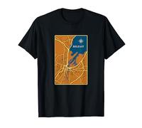 Belfast street map with compass T-Shirt