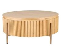 Belfort Oak Fluted Round Coffee Table