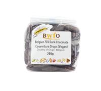 Belgian 70% Dark Chocolate Couverture Drops (Vegan) 250g (BWFO)