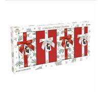Belgian Chocolate Ballotin Gift Box, Premium Assorted Chocolates, Beautifully Wrapped, 516g, 4 Pack