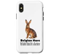 Belgian Hare My Rabbit Thinks He Is A Racehorse Case for iPhone X/XS