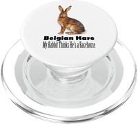 Belgian Hare My Rabbit Thinks He Is A Racehorse PopSockets PopGrip for MagSafe
