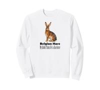 Belgian Hare My Rabbit Thinks He Is A Racehorse Sweatshirt