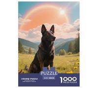 Belgian Malinois, 1000-piece Puzzle, Leisure And Mental Challenge in One, Perfect for Collectors Or Art Lovers, Suitable for Ages 10+, Pet Dog, 38x26cm/1000pcs