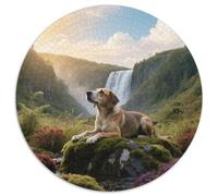 Belgian Malinois 1000-Piece Round Jigsaw with Pet Dog, Quite The Challenge for Puzzle Collectors, Great for Dining Tables 1000pcs (67.5x67.5cm)