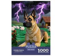 Belgian Malinois 1000 Pieces Jigsaw Puzzles Cute Pets Puzzle for Adults Creative Home Decoration Gifts for Men Age 14+ ForAdults 70x50cm/1000pcs