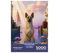 Belgian Malinois 1000 Pieces Jigsaw Puzzles Cute Pets Puzzle for Adults Staycation Kill Time Wall Decoration Educational Games Gifts Age 14+ ForAdults 38x26cm/1000pcs