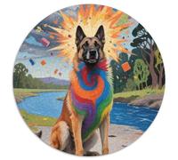 Belgian Malinois 1000 Pieces Jigsaw Puzzles For Adults Educational Games Stress Relieving Entertainment Cultivate The Spirit of Teamwork For Adults Gifts 1000pcs (67.5x67.5cm)