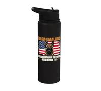 Belgian Malinois Because German Shepherds Need Heroes Too Stainless Steel Insulated Water Bottle