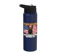 Belgian Malinois Because German Shepherds Need Heroes Too Stainless Steel Insulated Water Bottle