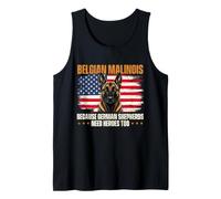 Belgian Malinois Because German Shepherds Need Heroes Too Tank Top