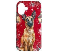 Belgian Malinois Dog Christmas Holiday Artwork Case for iPhone 16