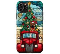 Belgian Malinois Dog Red Truck Christmas Holiday Art Case for iPhone 11 Pro Max