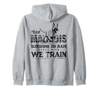 Belgian Malinois Dog Training Design Zip Hoodie