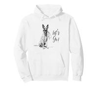 Belgian Malinois “Let’s Go!” Design - Belgian Mal Dog Design Pullover Hoodie
