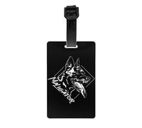 Belgian Malinois Maligator Dog Luggage Tag Belgian Shepherd Baggage Tags Privacy Cover Name ID Card