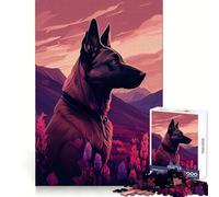 Belgian Malinois Nature Jigsaw 1000 Pieces for Adults Focus Ability Time Well Spent Interlock Well Xmas Surprise (38x52cm)
