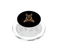 Belgian Malinois Peeking - Belgian Shepherd Dog Owner PopSockets PopGrip for MagSafe