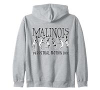 Belgian Malinois Perpetual Motion Dog Zip Hoodie