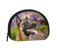 Belgian Malinois Pets Dogs Belgian Malinois, Women's Storage Bag Shell Makeup Bag Small Coin Purse Shell Change Pouch
