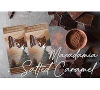 Belgian Milk Chocolate Bar with Roasted Macadamia and Salted Caramel Pieces 100g
