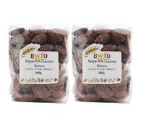Belgian Milk Chocolate Buttons 1kg (BWFO)