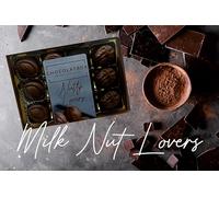 Belgian Milk Chocolate Nutty Nut Lovers Gift Box of 12 Chocolates