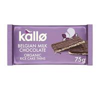 Belgian Milk Chocolate Organic Rice Cake Thins by Kallo