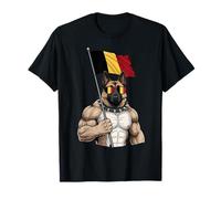 Belgian Shepherd Dog Belgie Belgium Flag T-Shirt