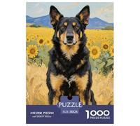 Belgian Shepherd Puzzles 1000 Pieces for Adults Educational Games Cute Dog Challenging Puzzles Gifts for Men38x26cm/1000pcs