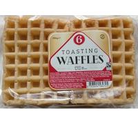 Belgian Style Toasting Waffles, 6-Pack, 250g, 30-Second Toast Time Add spreads to your order