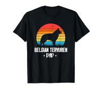 Belgian Tervuren Dad Vintage Sunset Design Lover T-Shirt