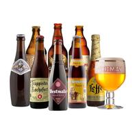 Belgian Trappist & Abbey Mixed Case - 8 Pack Mixed Case with Chimay Glass