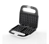 Belgian Waffle Maker - 2 Slice, Non-Stick Plates, Fast Heating, Easy Clean, Compact Geepas White One Size