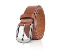 Belgin London Genuine Leather Belts for Men - Classic Leather Belt for Jeans and Formal Wear - Crazy Horse Mens Belt - Casual & Dress Styles (Mercer, Medium 32"-36")