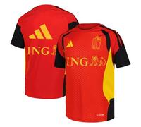 Adidas Belgium 26/27 Tiro Training Junior Short Sleeve T-shirt Red 15-16 Years Boys,Girls